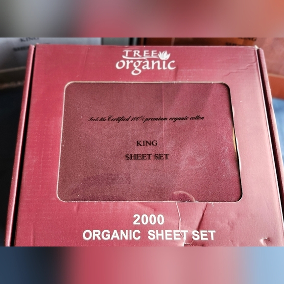 NIB-Tree Organic King Sheet Set 2000ct Premium Organic Cotton - Picture 4 of 6